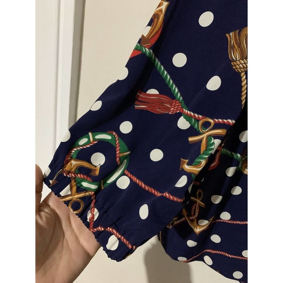 Vintage Triples Polyester Nautical Jacket Women's Size Large - Picture 8 of 10